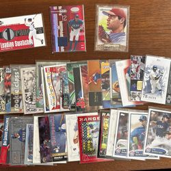 Texas Rangers 72 Card Lot - Auto, Relics, SP, Inserts, Numbered 