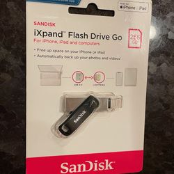 Sandisk iXpand Flash Drive Go 256 GB For iPhone iPad And Computer New Retails Between $50-$65