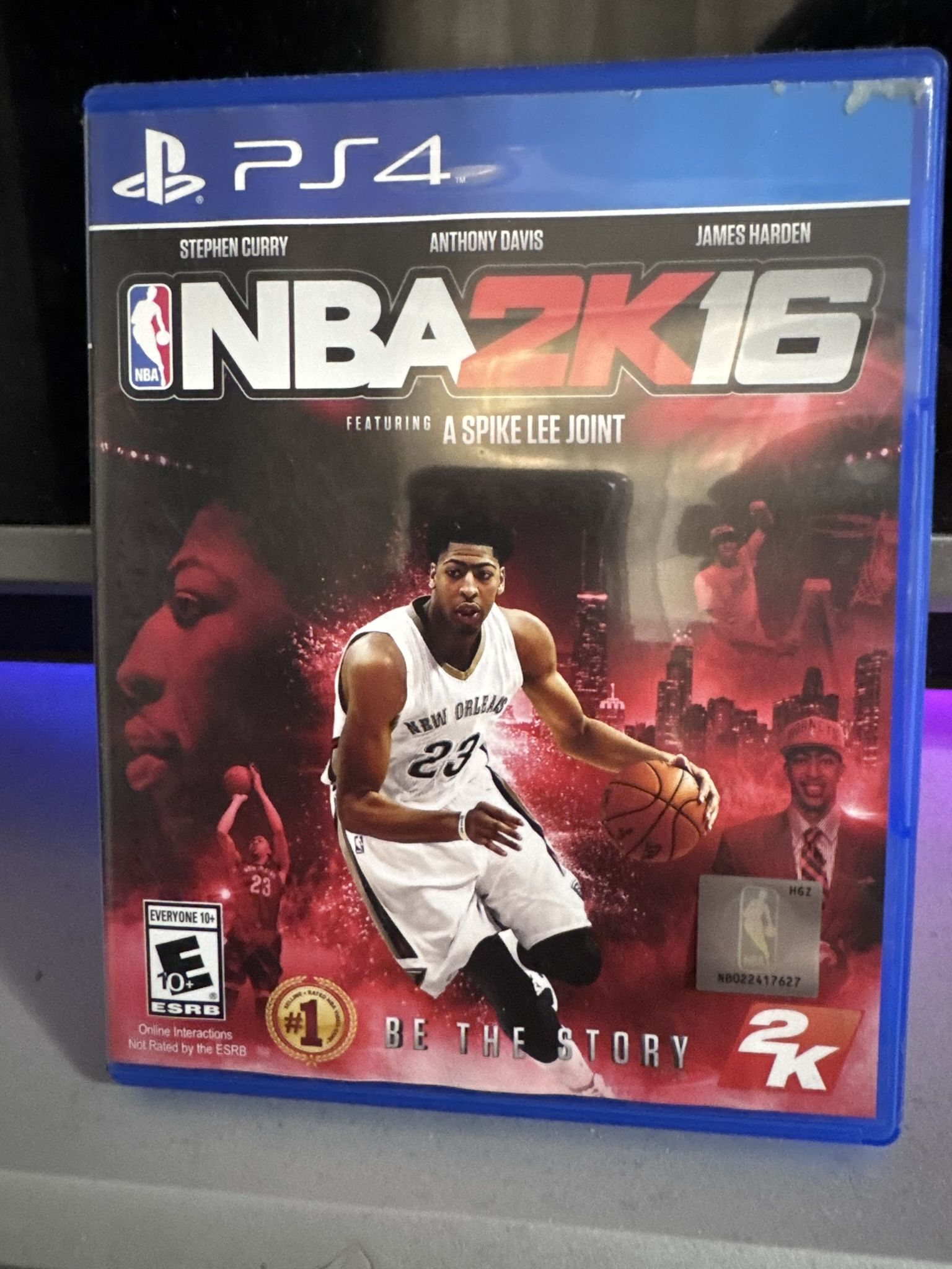 SONY NBA 2K16 PS4 Playstation 4 Anthony Davis Cover 2K Spike Lee 2016 Video Game