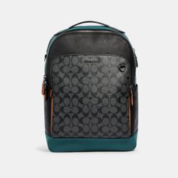 Graham Backpack In Colorblock Signature Canvas