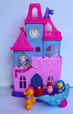 Fisher-Price Little People Disney Princess Magical Wand Palace and Ariel  Light-Up Sea Carriage. Price:$28.00 zipcode:33177