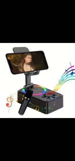 Foldable Cellphone Stand with Bluetooth Speaker and Charging