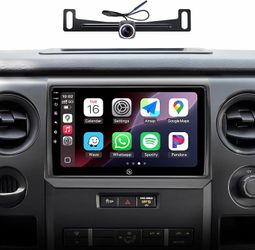Car Stereo Radio 2009 2010 2011, 2012 2013 2014 Ford F150, Apple CarPlay Android Auto, Bluetooth,  9” Touch Screen Head Units, Backup Camera