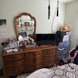 Large Dresser With Mirror 