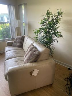 Baers Natuzzi leather queen Sofa