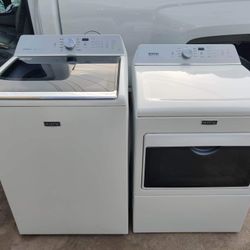 SUPER CAPACITY MAYTAG IMPELLER WASHER & DRYER SET