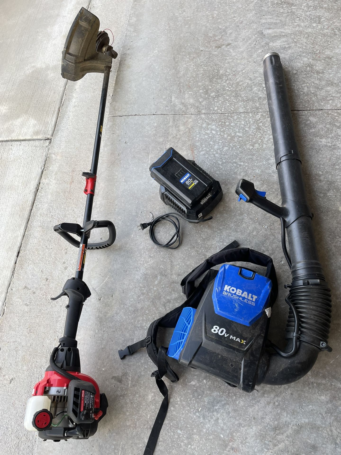 Electric Leaf Blower And Grass Trimmer 