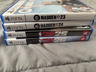 PS5 Game Bundle – Madden 23, 24, NBA 2K25, 2K26