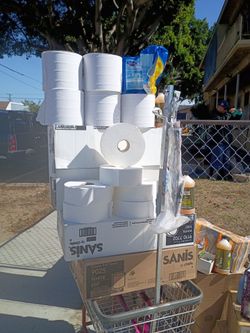 Toilet paper and paper towels