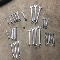 Wrenches Assortment Of Different Sizes 