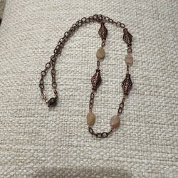 ❤️Pink Peruvian, Opal Beads, And Copper Beads❤️