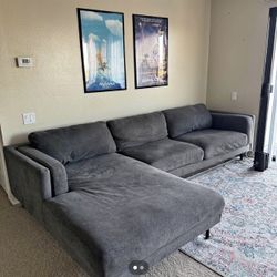 Dark Grey Couch (Moderate  Use)
