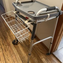 Walker With Tray And Basket 