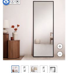Morris Black Trim Floor Mirror