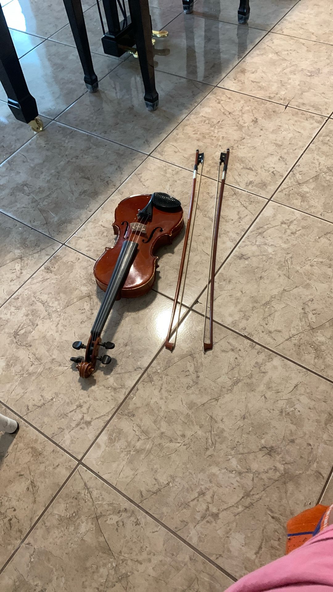 Violin 4/4 Case and 2 Bows