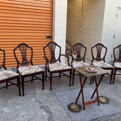 Vintage Chairs $99 For All 🍀🪑🎈🎁 Dining Chair, Antique Chair, Brown Chairs, Wood Chairs, Accent Chair, House Furniture And Decoration.