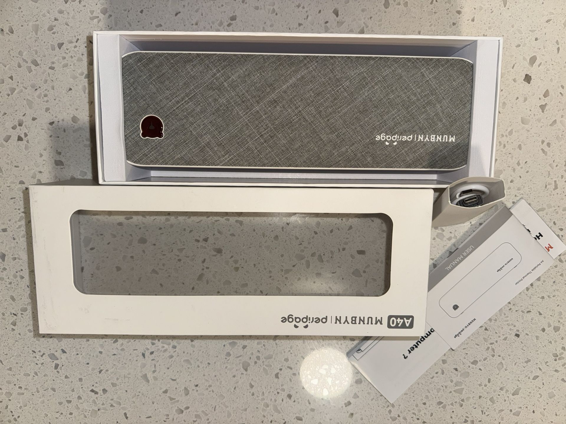 MUNBYN Portable Bluetooth Thermal Printer