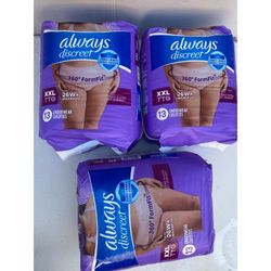 Always Discreet Underwear Bundle..