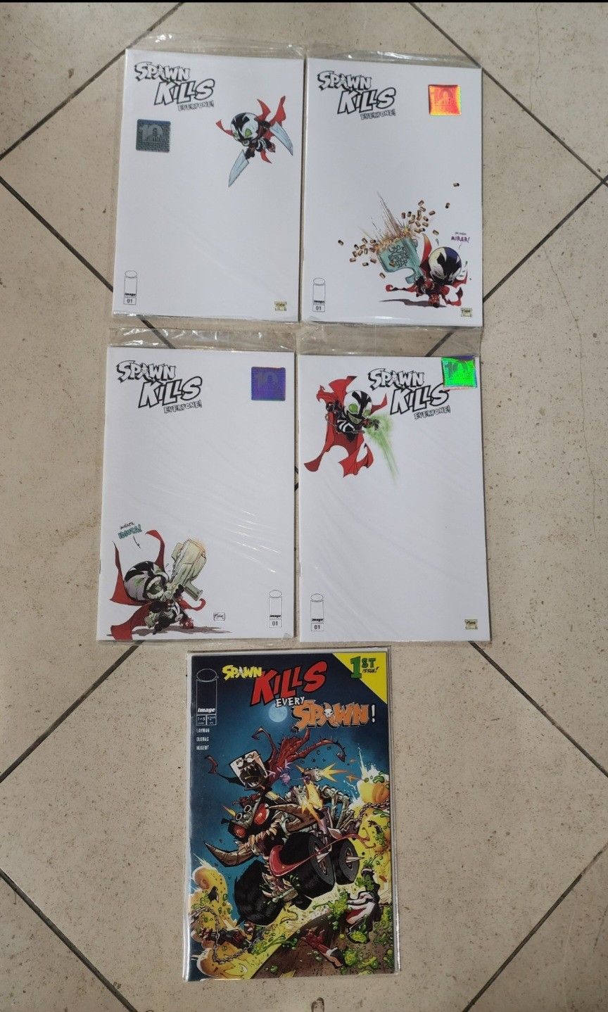 Todd McFarland Spawn Kills Comic Lot of 5 MX VAR LE NM/NM+ 2018 JJKirby