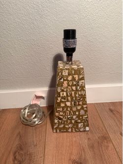 Mosaic mother of pearl Shell Table Lamp Base