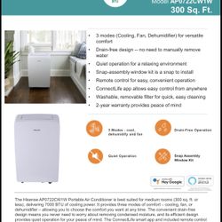 Hisense Portable Air Conditioner
