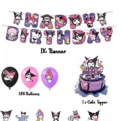 Kuromi & My Melody Birthday Party Pack