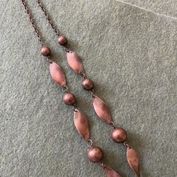 Vintage Copper Necklace 