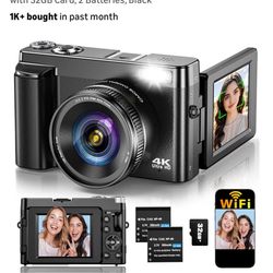 4k Vlogging Wifi Camera 