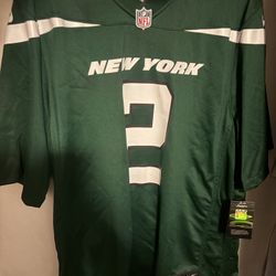 Brand New Nike Men's Zach Wilson New York Jets Jersey #2 Size XL