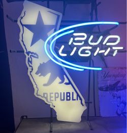 Bud Light Cali neon beer bar light sign