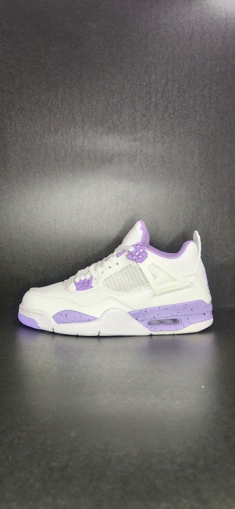 Jordan Retro 4 White Violet Size 8