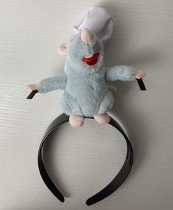 Ratatouille Plush Headband Chef Hat cartoon Chef Mouse Hair Clips Cosplay