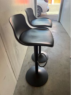 Black Bar Chairs (set of 2)