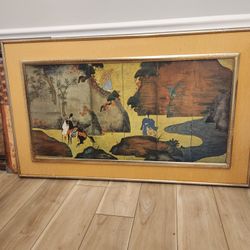 Oriental Pictures. Apprx. Sizes: 5 Ft X 3 Ft; 3 Ft X 15 In. ; 3 Ft.