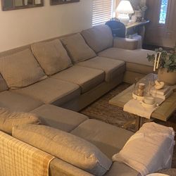 Living Spaces Sectional Sofa Set