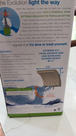 Oxygenic, pure shower brushed, nickel showerhead five