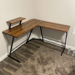 L shape desk