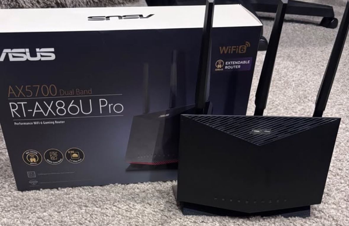 Best gaming wifi router on the market(Asus AX5700 Dual Band RT-AX86U Pro)