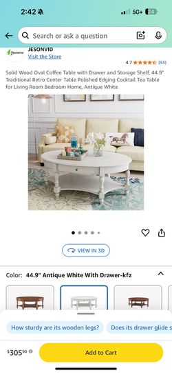 Solid Wood Coffee Table