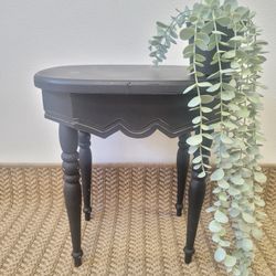 Boho Style Black Plant Table For Sale 