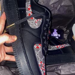 Black Af1 Custom GG