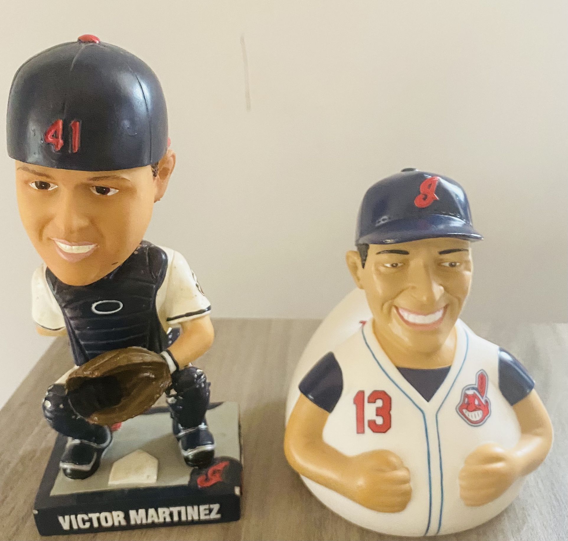 Cleveland Indian’s Bobble Head & Bath  Toy 