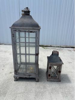 Rustic Farmhouse Wooden Lanterns