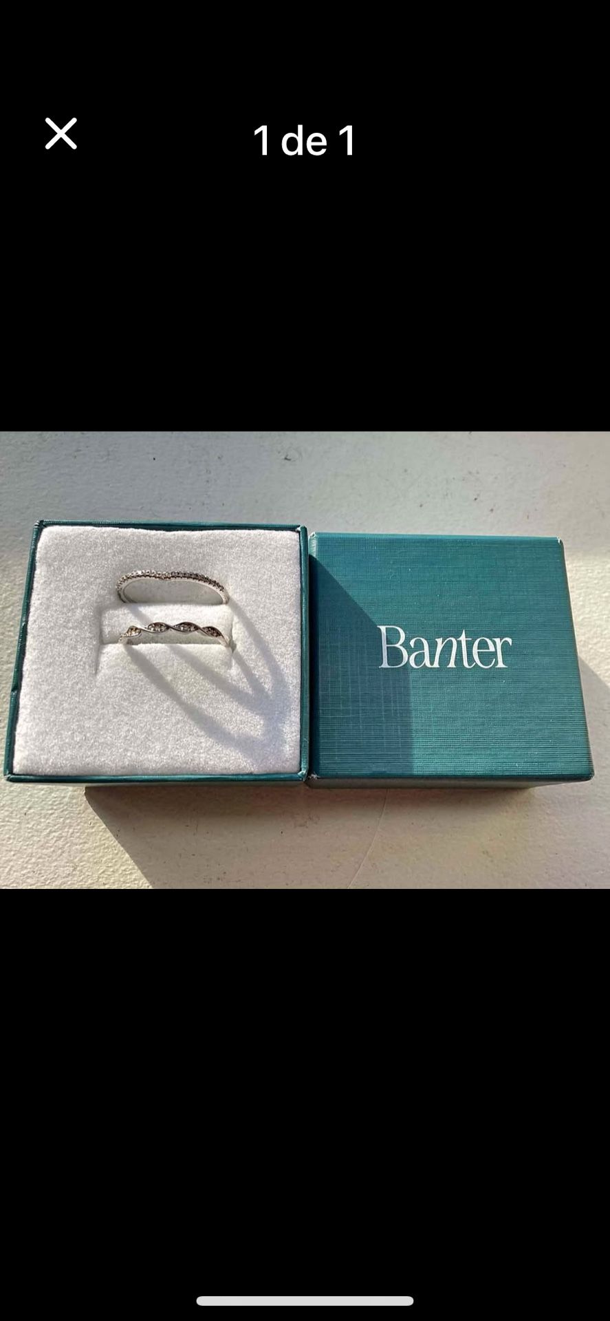 Dos Anillos De Plata 9.25 Numeros 8 Nuevos No Negociable