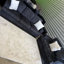 Built But Never Used SMALL 2pc Sofa Couch Set (DELIVERY AVAILABLE)