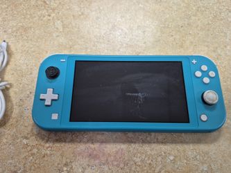 Nintendo Switch Lite Teal Console Scratched Screen