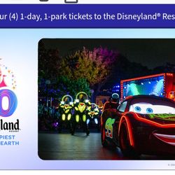 Disneyland tickets 1 day 1 park