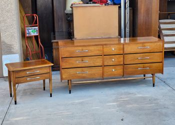 Mid Century Dresser Set