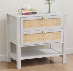 Rattan Nightstand
