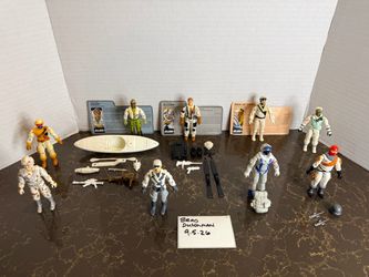 Vintage Gi Joe action Figure toy lot cobra 1980’s era